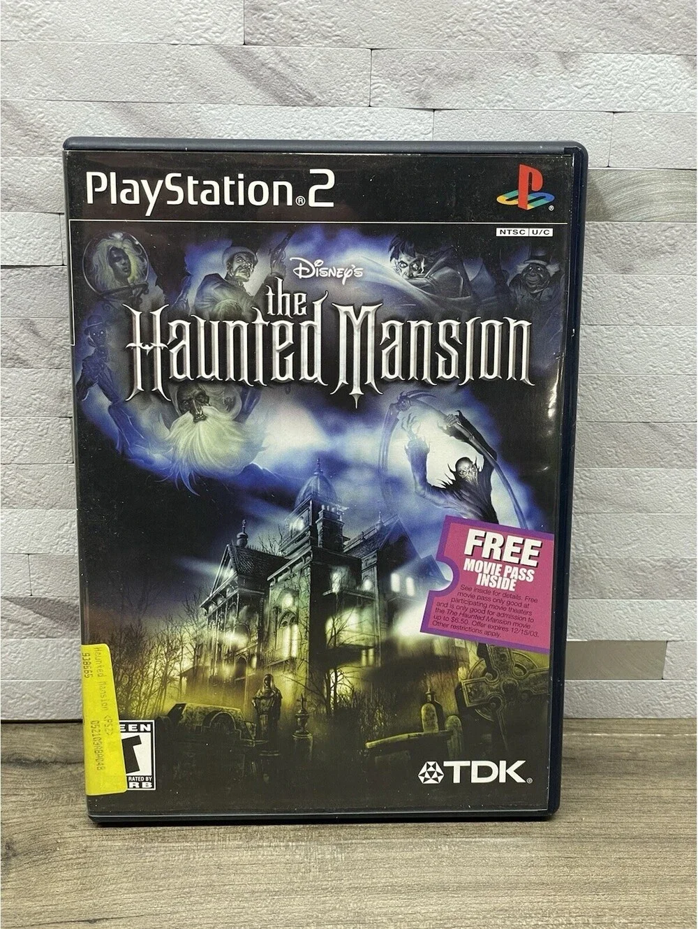 The Haunted Mansion - PS2 PlayStation 2 w/ Movie Ticket - Complete CIB w/ Manual
